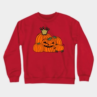 Pumpkin King Pig Spooky Halloween Horror Pumpkin Patch Crewneck Sweatshirt